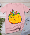 Unicorn Pumpkin Halloween Girl Cute Thanksgiving Girls T-Shirt