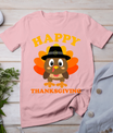 Happy Thanksgiving Shirts For Boys Girls Kids Pilgrim Turkey T-Shirt