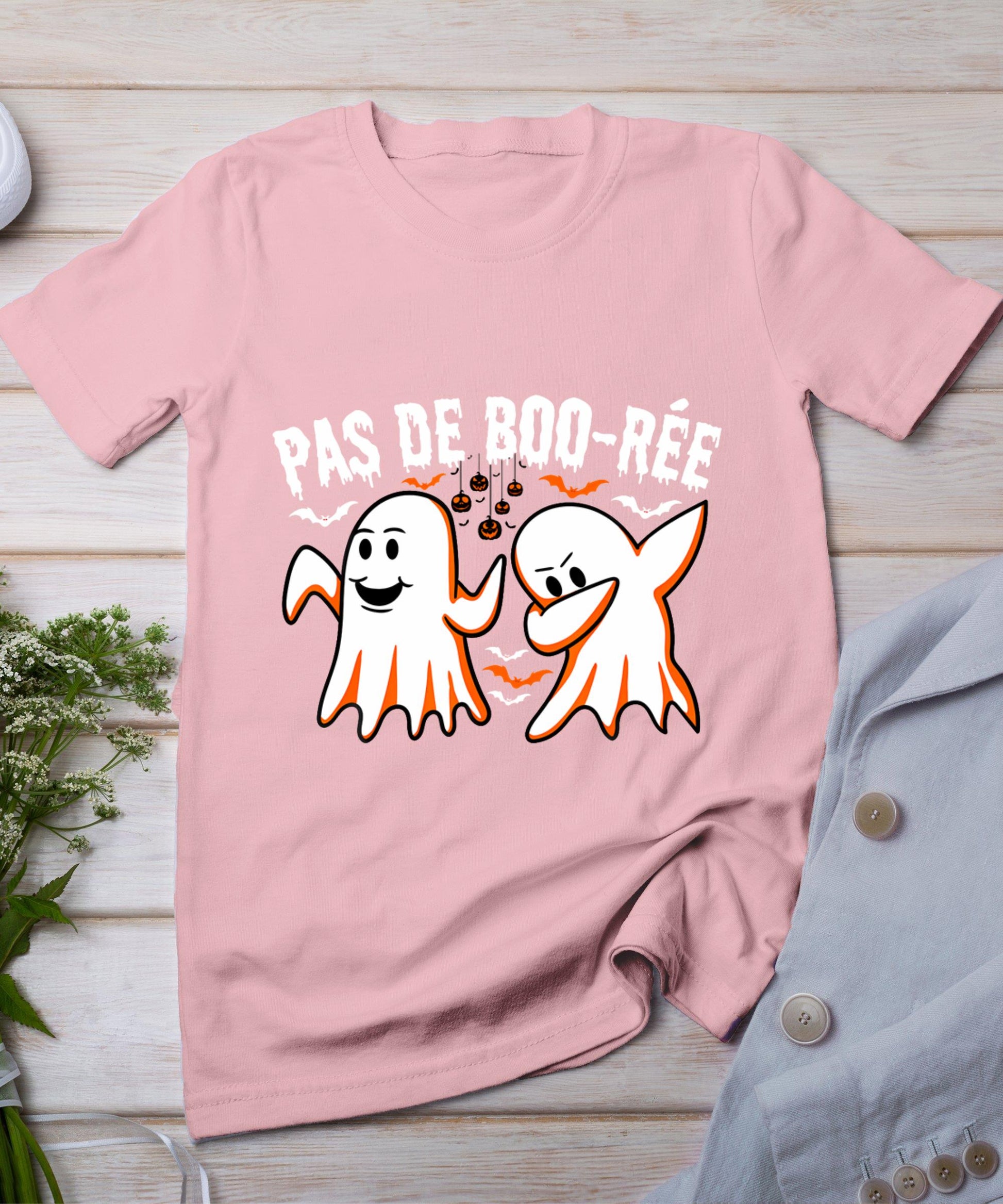 Pas De Boo-Re Ballet Ghosts Halloween Dance T-Shirt