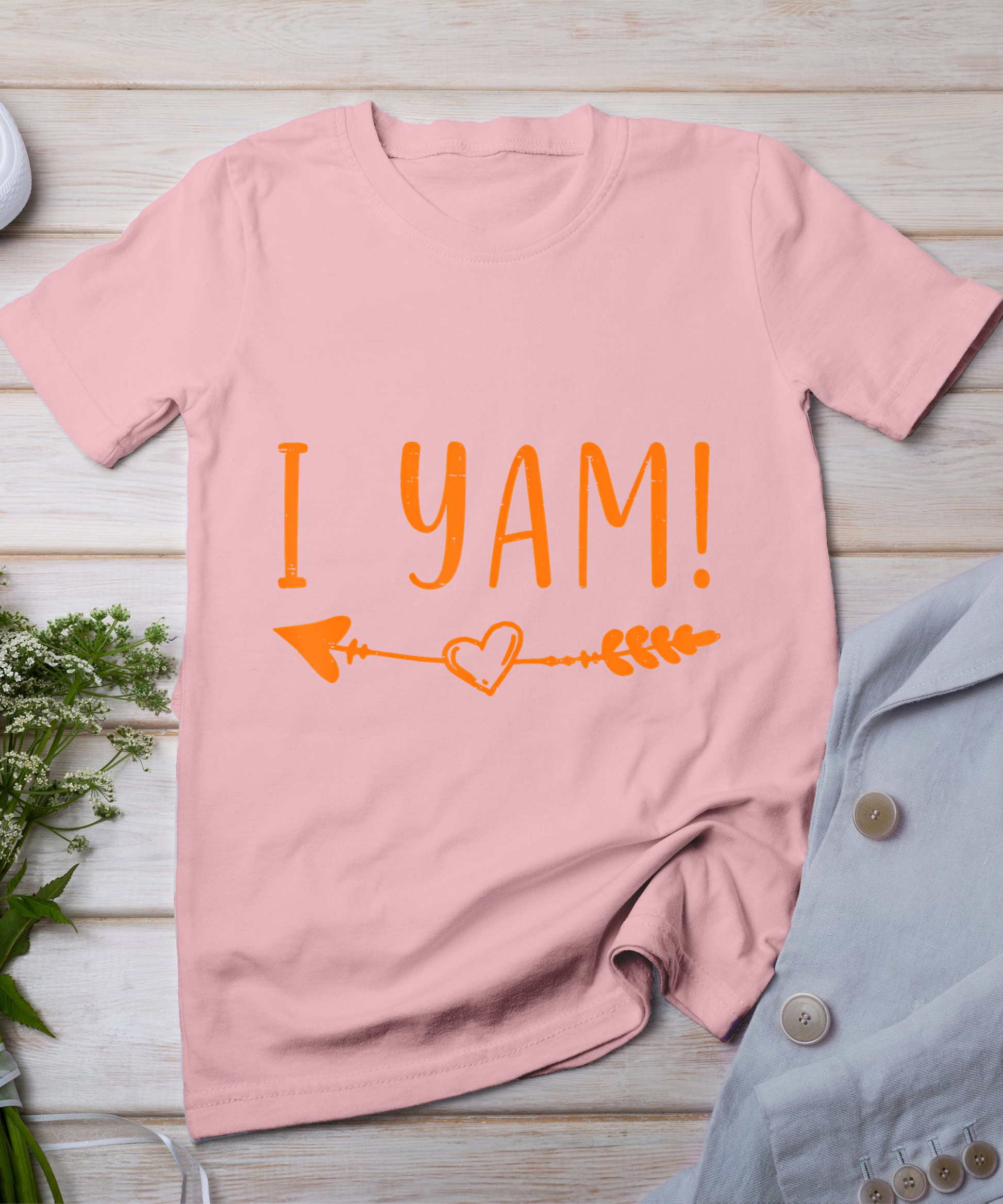 Thanksgiving Matching Couple She'S My Sweet Potato I Yam T-Shirt