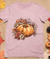 Fall Shirt Women Vintage Pumpkin Autumn Graphic Thanksgiving T-Shirt