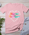 Nurse Practitioner Heart Word Cloud Watercolor Rainbow T-Shirt