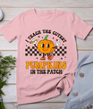 I Teach The Cutest Pumpkins In The Patch Groovy Teacher Fall T-Shirt