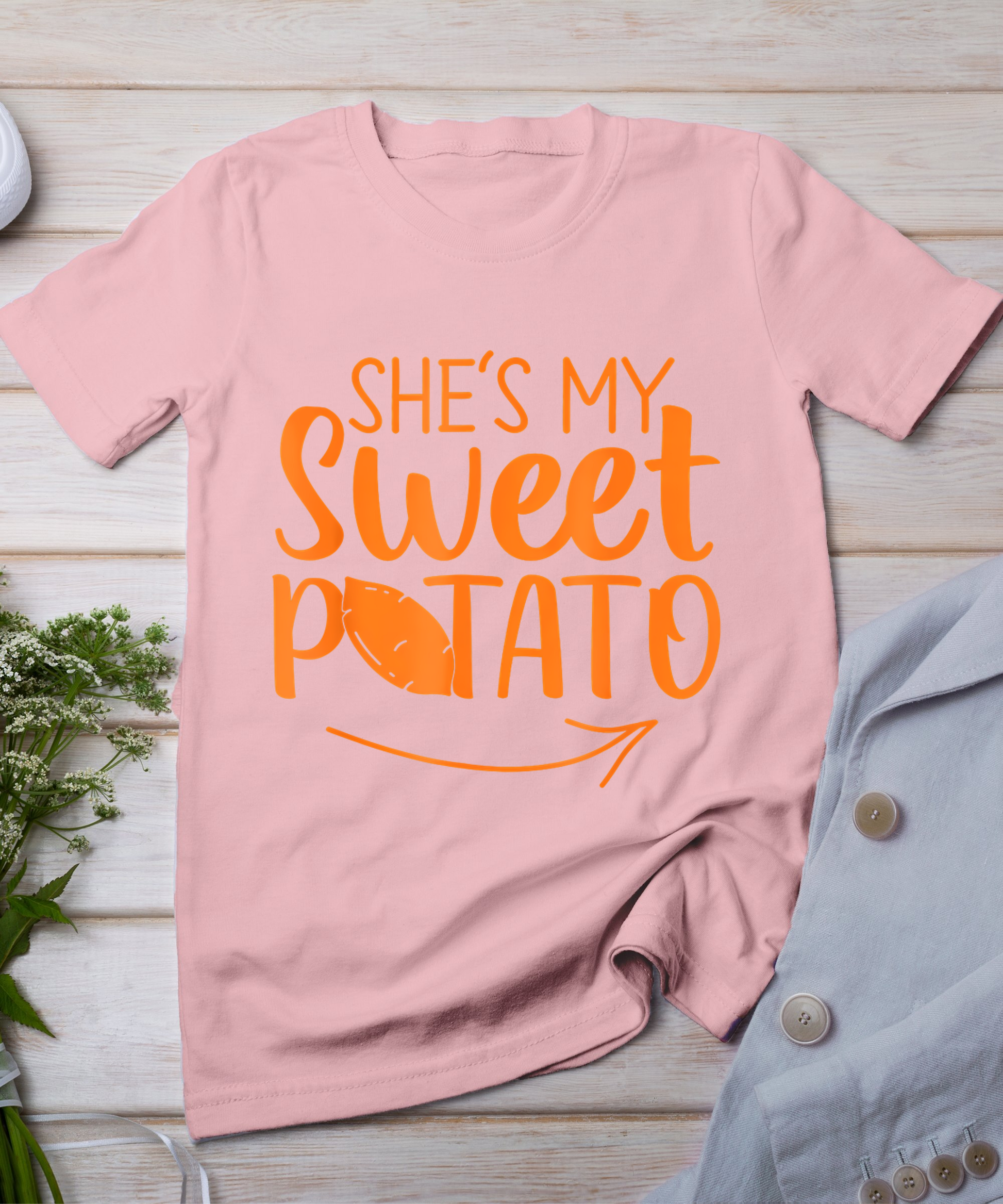 Thanksgiving Matching Couples She Is My Sweet Potato I Yam T-Shirt