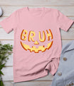 Bruh Jack O Lantern Halloween Costume Pumpkin Face Candy Kid T-Shirt