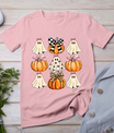 Cute Coquette Bows Ghost Pumpkin Season Halloween Autumn T-Shirt