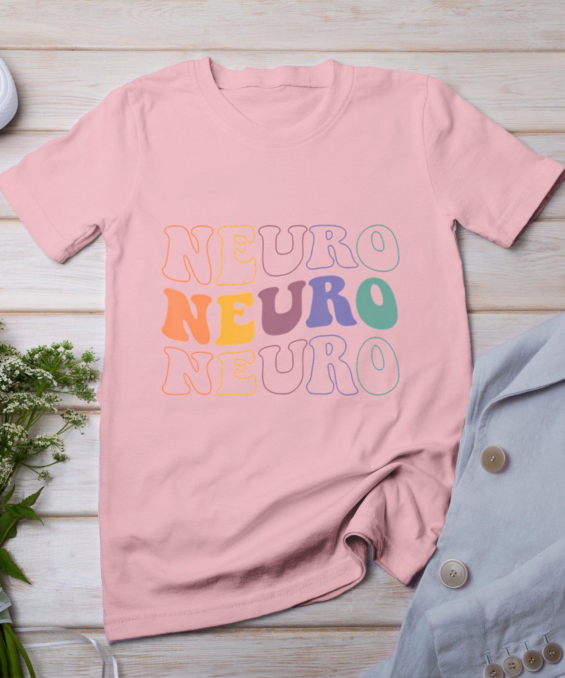 Groovy Neuro Trauma Icu Nurse Neurology Nurse Neuroscience T-Shirt