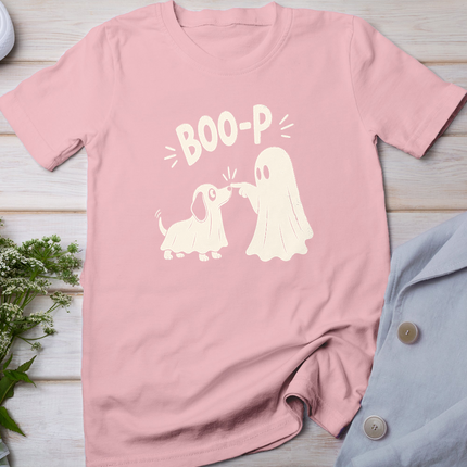 Boo Boo-p Dog Ghost Funny Halloween Dog Lovers Dog Mom T-Shirt