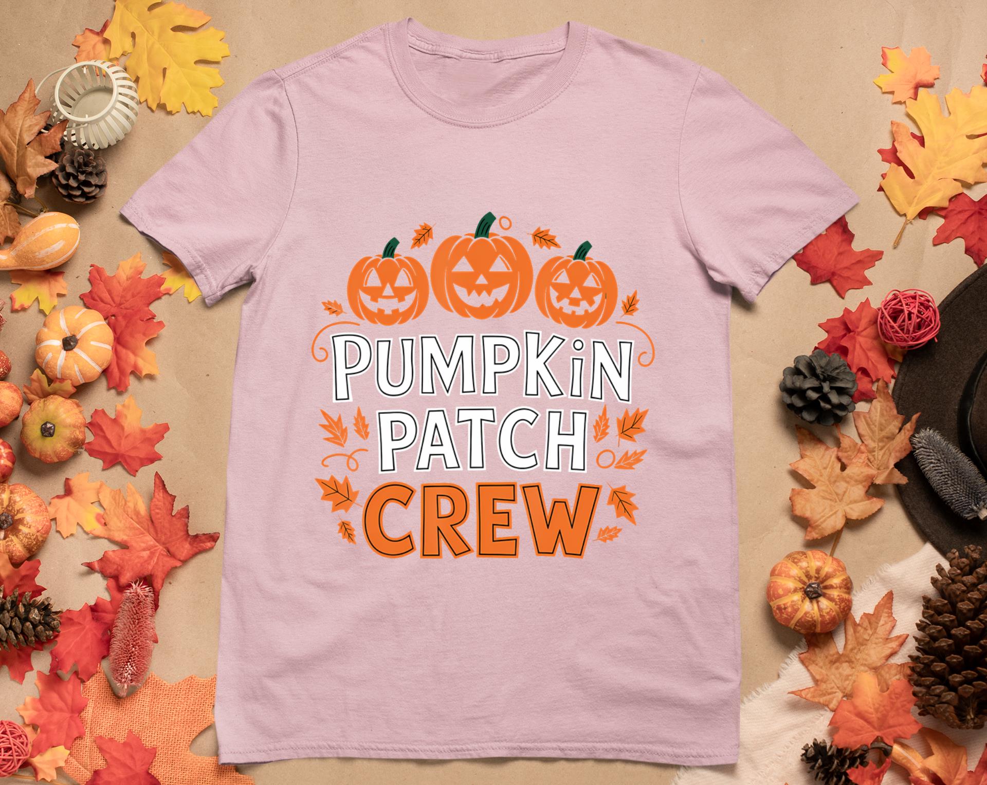 Pumpkin Patch Crew Funny Pumpkin Patch Squad Thanksgiving T-Shirt