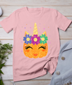 Unicorn Pumpkin Halloween Thanksgiving Girls Kids T-Shirt