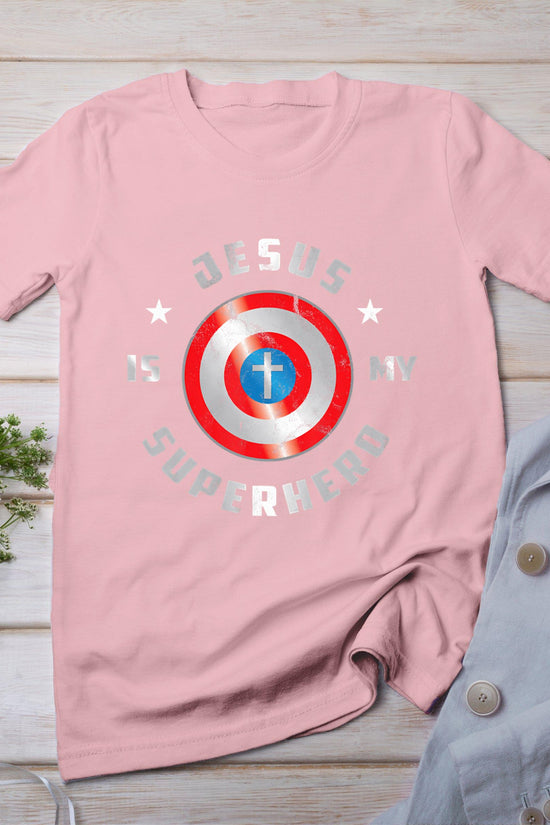 Jesus Is My Superhero Fun Christian Religious T-Shirt