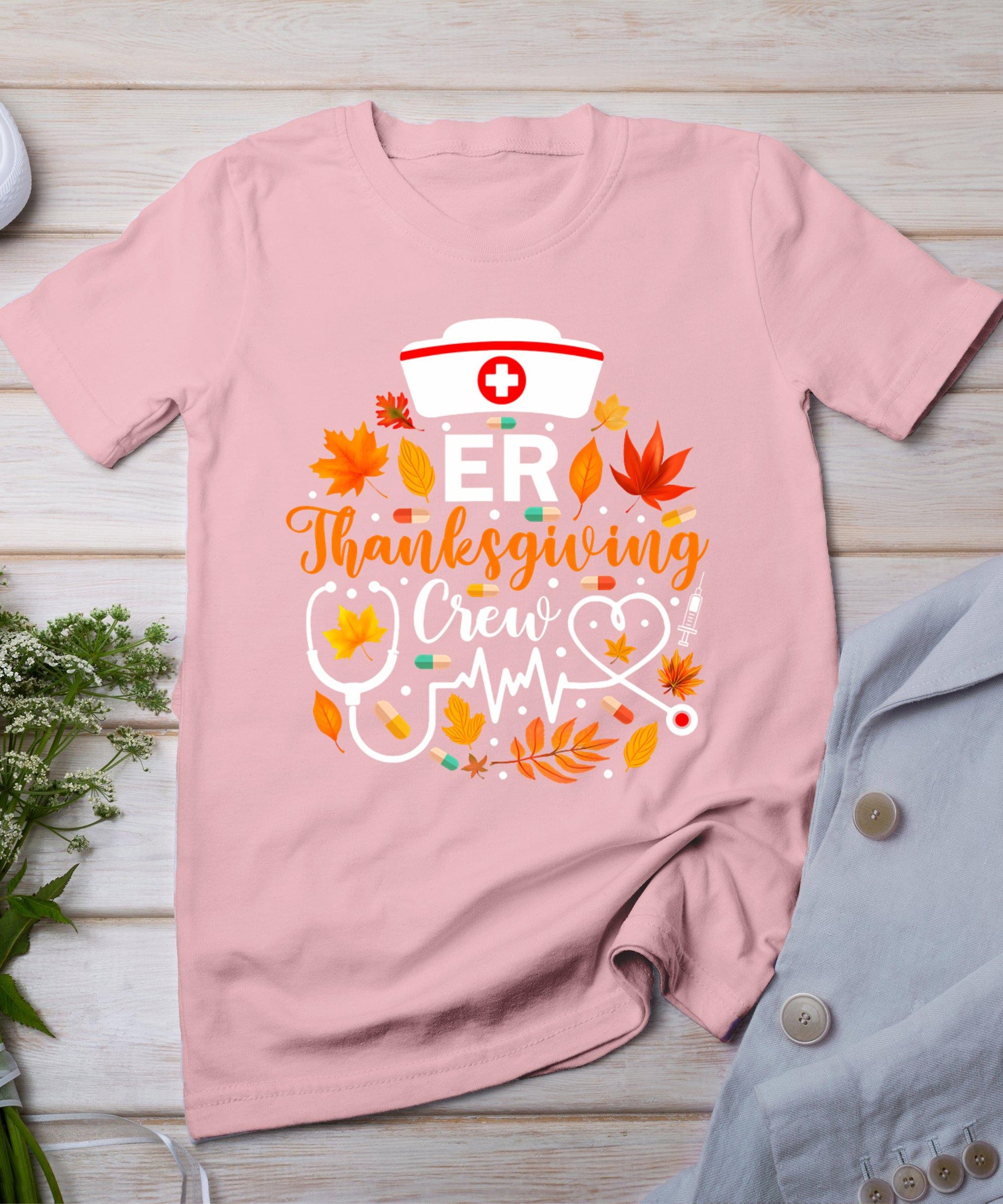 Er Thanksgiving Nurse Crew Thanksgiving Emergency Nurse T-Shirt