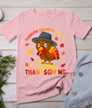 Thankful Grateful Blessed Thanksgiving Turkey Women Girls T-Shirt