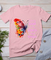 Blessed By God - Loved By Jesus Butterfly T-Shirt