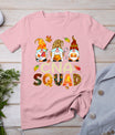 Cna Squad Gnome Nurse Leopard Thanksgiving Fall Stethoscope T-Shirt