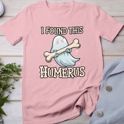 I Found This Humerus Halloween Ghost Bone Humorous Funny T-Shirt