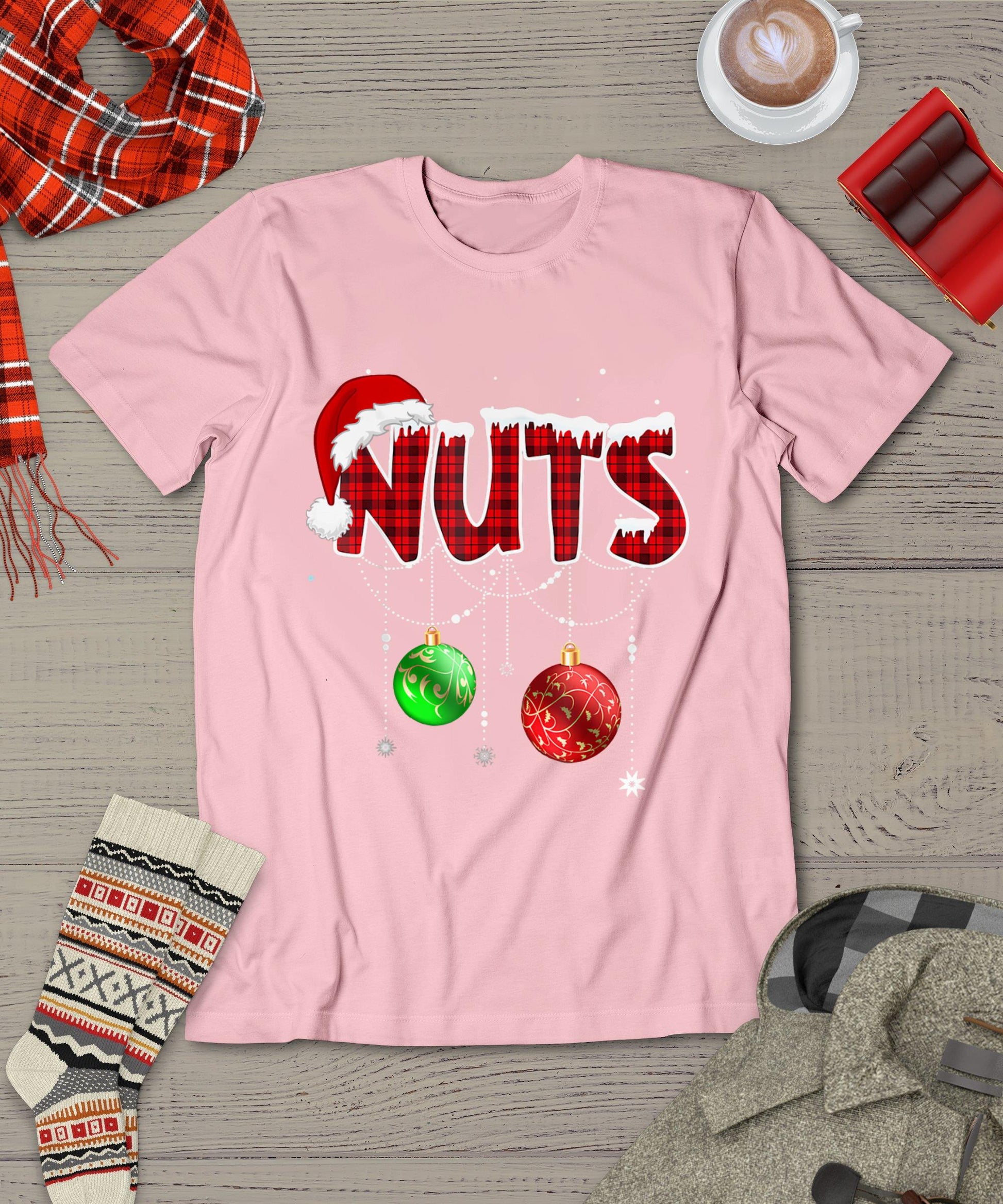 Chest Nuts Funny Matching Chestnuts Christmas Couples Nuts T-Shirt