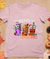 Happy Hallothanksmas Halloween Thanksgiving Christmas T-Shirt