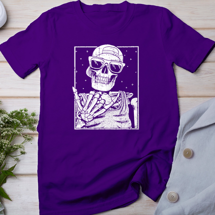 Skeleton Rock Hand Halloween Costume Cool Rock Music Rocker T-Shirt