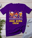 Med Surg Crew Pumpkin Pie Fall Leaf Thanksgiving Nurse Retro T-Shirt