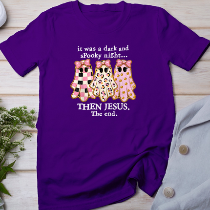 It was A Dark and Spooky Night Then Jesus The End Ghost Cute T-Shirt