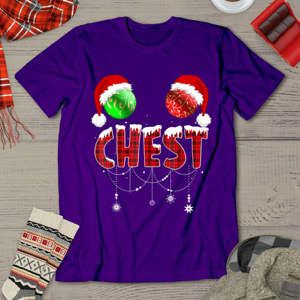 Chest Nuts Christmas Shirt Funny Matching Couple Chestnuts T-Shirt
