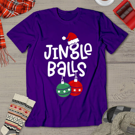 Jingle Balls Tinsel Tits Funny Matching Couple Chestnuts T-Shirt