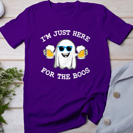 Funny Halloween Tee I'm Just Here For The Boos Costume Halloween T-Shirt