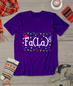 Fa (La)8 Funny Christmas Santa Fa La Math Teacher Student T-Shirt