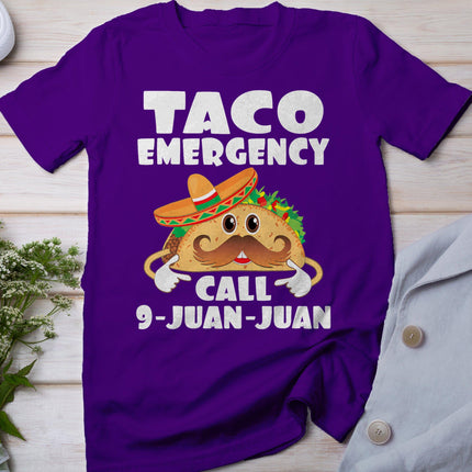 Taco Emergency Call 9 Juan Juan Funny Cinco De Mayo T-Shirt