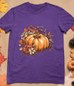 Fall Shirt Women Vintage Pumpkin Autumn Graphic Thanksgiving T-Shirt