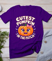 Halloween Shirts For Girls Kids Cutest Pumpkin In The Patch T-Shirt