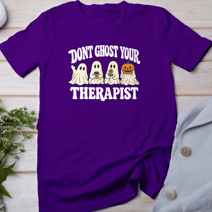 Don't Ghost Your Therapist Halloween Ghost Mental Health T-Shirt