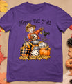 Scarecrow Happy Fall Y'All Pumpkin Thanksgiving Halloween T-Shirt