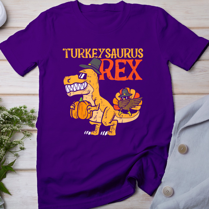 Turkeysaurus Rex Dab Turkey Dino Toddler Boys Thanksgiving T-Shirt