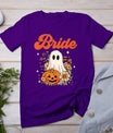 Bride Wildflower Ghost Boo Crew Halloween Bachelorette T-Shirt