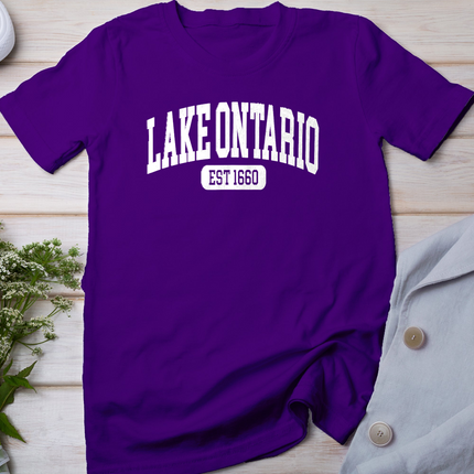 Vintage Lake Ontario Est 1660 American Patriot Men Women T-Shirt