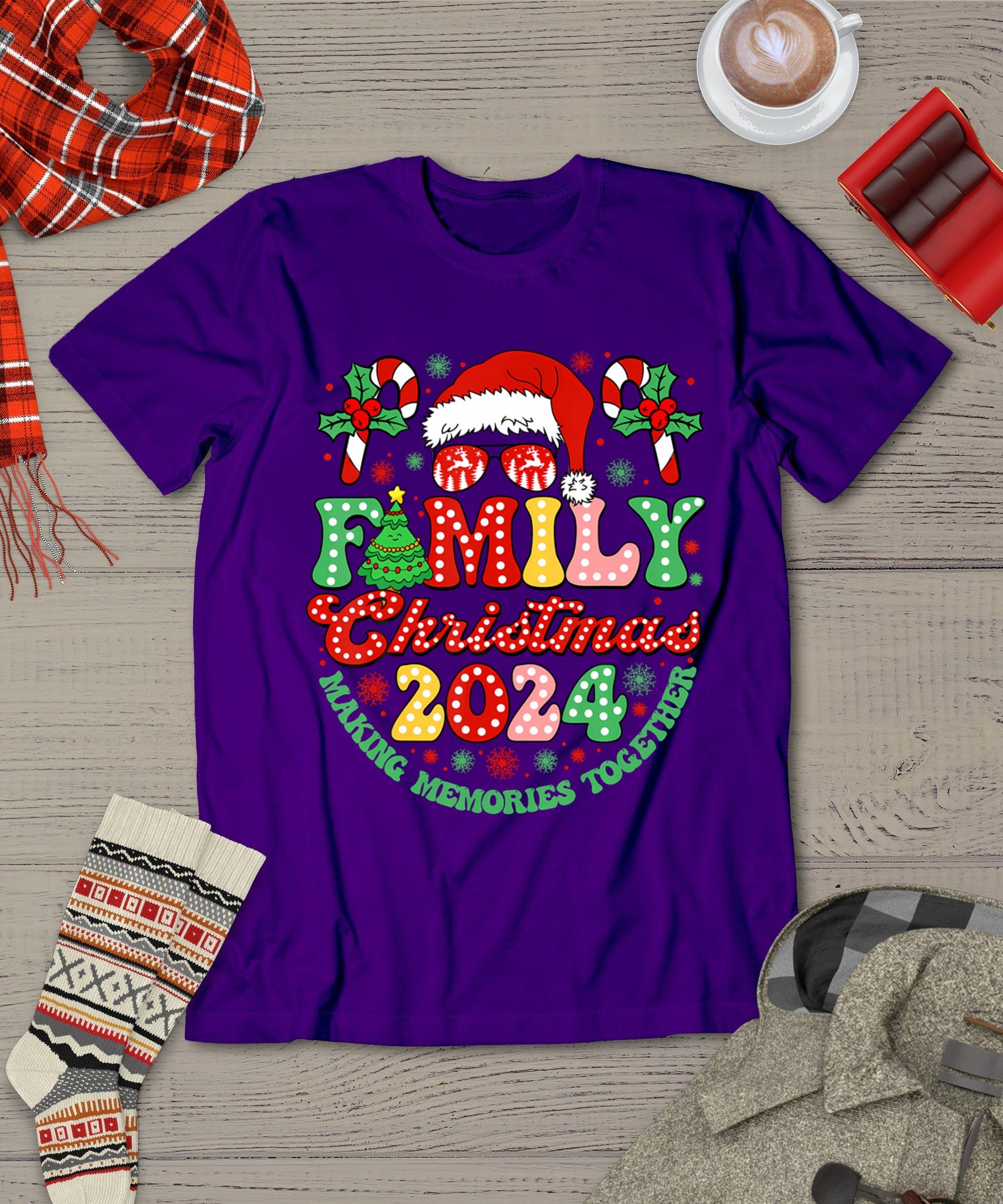 Family Christmas 2024 Christmas Squad Xmas Matching Pajamas T-Shirt