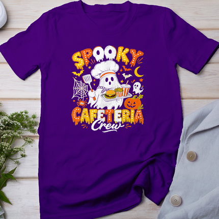 Spooky Cafeteria Crew Halloween Ghost Lunch Lady School Fall T-Shirt