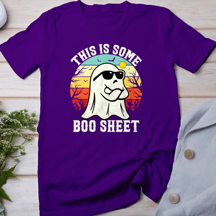 Funny Halloween This Is Some Boo Sheet Ghost Retro Halloween T-Shirt