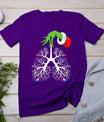 Christmas Nurse Respiratory Therapist Lung Lights Funnyx-Mas T-Shirt