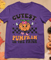 Cutest Pumpkin In The Patch Funny Halloween Thanksgiving T-Shirt