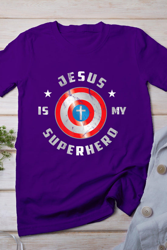 Jesus Is My Superhero Fun Christian Religious T-Shirt