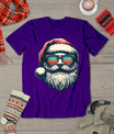 Santa Face Retro Sunglasses Christmas Xmas Men Women Kids T-Shirt