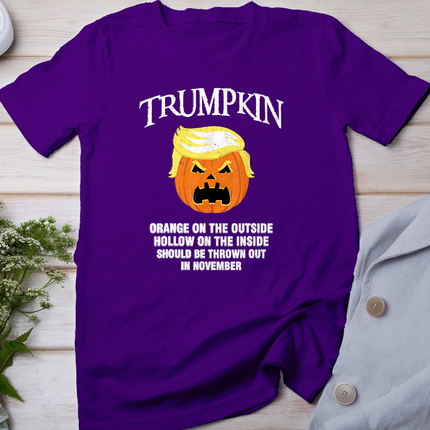 Halloween Anti Trumpkin Orange On The Outside Hollow Inside T-Shirt
