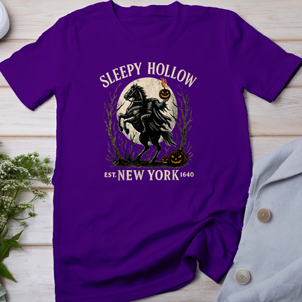 Sleepy Hollow Spooky Pumpkin Headless Horseman Halloween T-Shirt