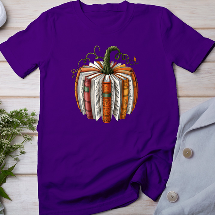 Retro Funny Fall Book Pumpkin Witch Bookworms Librarians T-Shirt