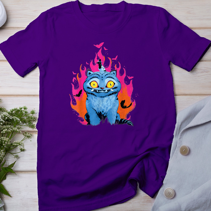 Kpop Demon Hunters Halloween Derpy & Sussie Flames & Bats T-Shirt