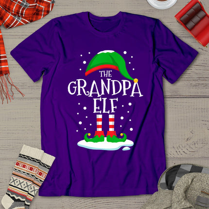 The Grandpa Elf Christmas Family Matching Xmas Group Funny T-Shirt
