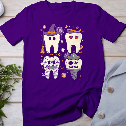 Halloween Dentist Witch Teeth Dental Crew Costume Men Women T-Shirt